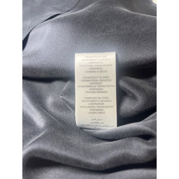 Equipment Silk Dress with Banded Sleeves Black Long Sleeve Ladies Size S/P - Picture 7 of 9